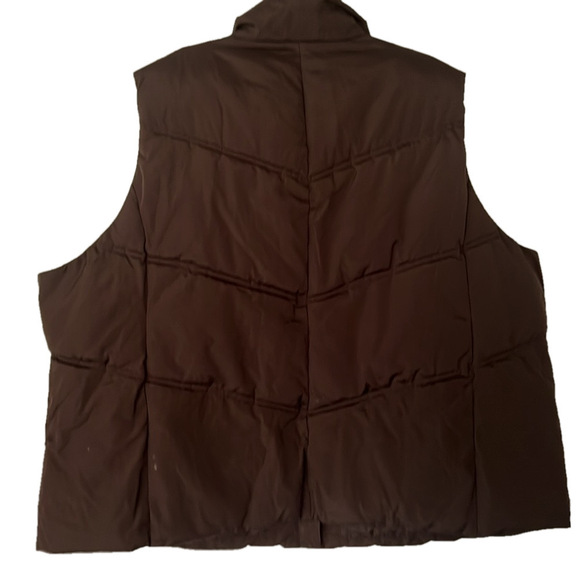 Women's 3X Water-Resistant Brown Puffer Vest by ZeroXposur  (T6) - Picture 7 of 8